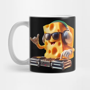 Groovy Cheese DJ – Beats & Eats Sticker Mug